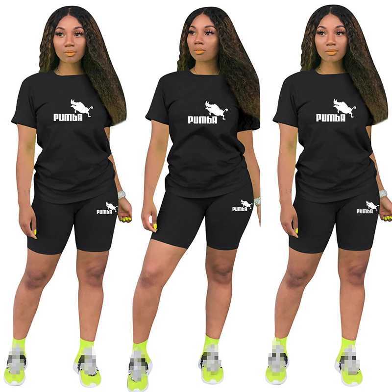 Women's Two Piece Pants Summer Short Slve O-Neck T Tops+Pencil Short Sets Tracksuits Outfit Graphic T Shirts Jogging Suits Women Two Piece Set Y2