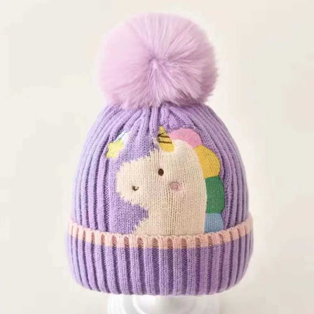 Winter Warm Baby Hat Cute Dinosaur Bear Rabbit Kids Cap Toddler Woolen Knitted Hats Children BeaniesXJ241213