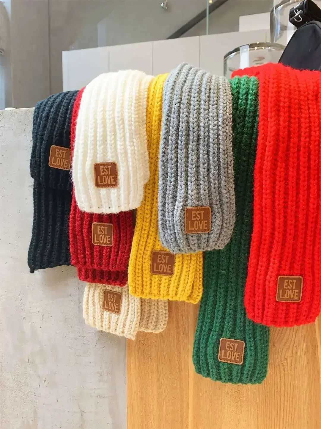 Scarves Wraps Kids Scarf Boys Girls Baby Winter Warm Women Knit Shawl Children Neck Collar Keep Accessories Cheap Parent H241213U3CP
