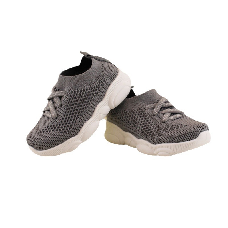 Kids Running Sneakers Boys Girls Knitted Anti-Slip Walking Athletic Cutefeet Toddler Soft Soled Girls Shoes Size 22 - 33