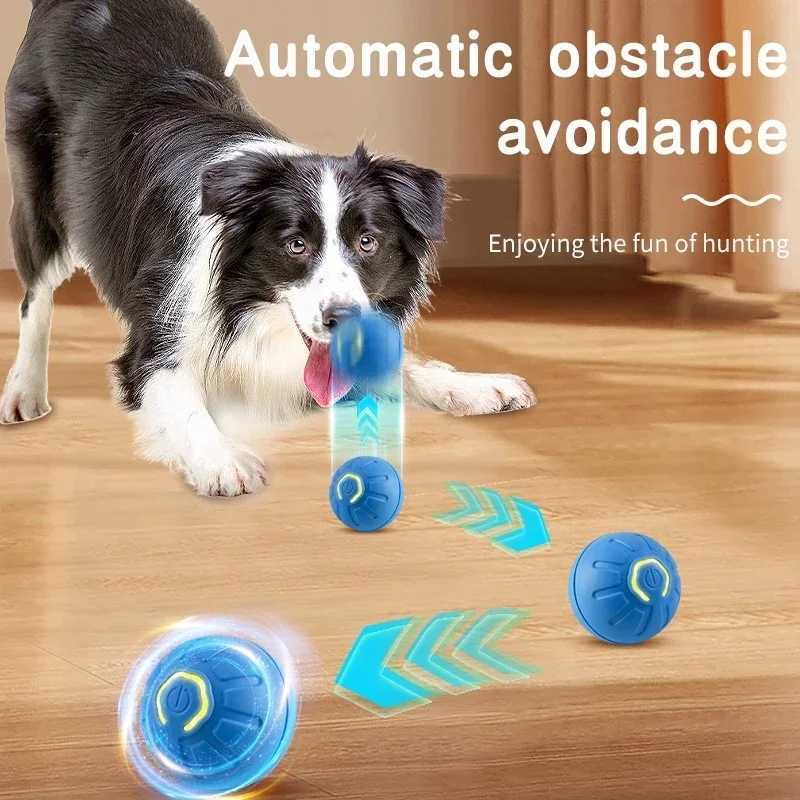 Smart Dog Toy Ball Electronic Interactive Pet Toy Moving Ball USB Automatic Moving Bouncing for Puppy Birthday Gift Cat Products X241213
