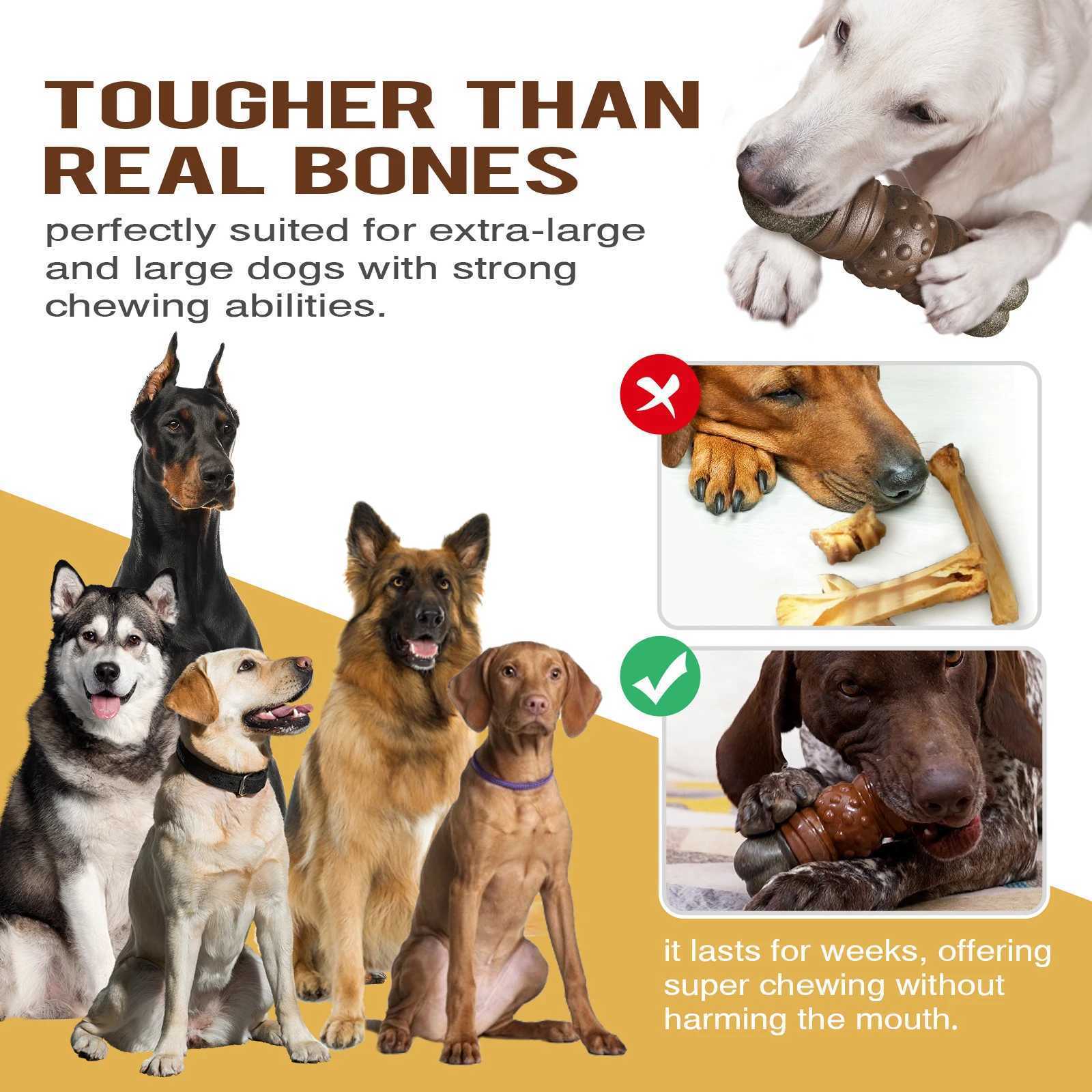 Dog food toys indelible dog bones cheap dog food toys durable material toys for medium and large dogs X241213