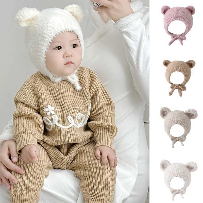 Baby Knitted Hat Comfortable Warm Bonnet Caps with Bear Ears Designing for Infant 6 Months to 3 Years OldXJ241213