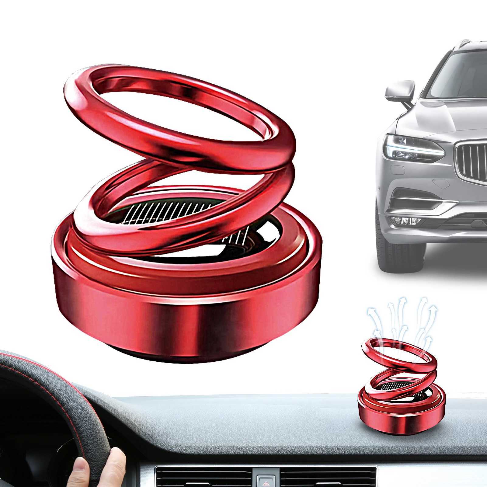 Car Aroma Auto Solar Energy Rotating Air er Double Ring Interior Decoration Accessories Diffuser For Car And HomeXJ241213