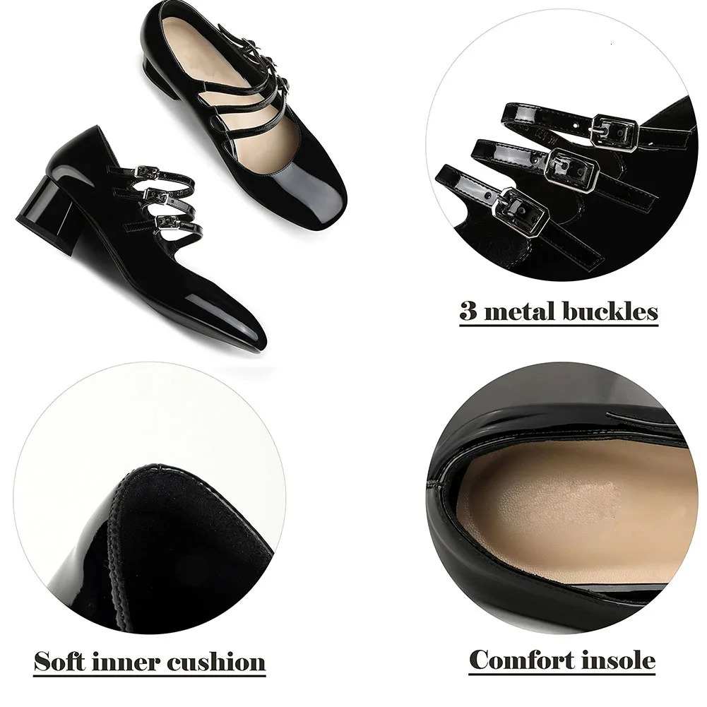 2024 Thick High Heels Womens Mary Jane Pump Shoes er Spring/Summer Comfortable Fashion Sweet Cute Womens Shoes Sandals 241213