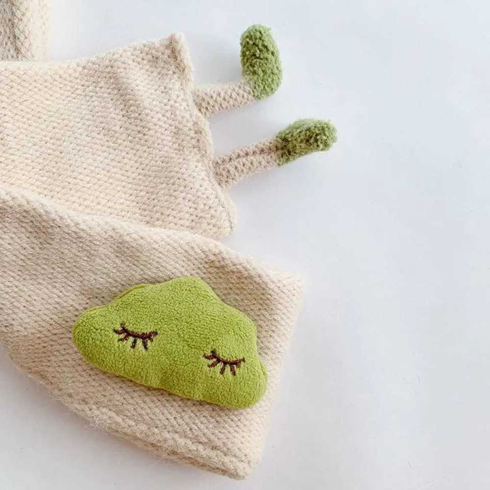 Scarves Wraps Winter Baby Neck Guards Scarves Cartoon Clouds Childrens Scarf Boys Girls Knit Wool Thick Warm Collar Shawl H241213