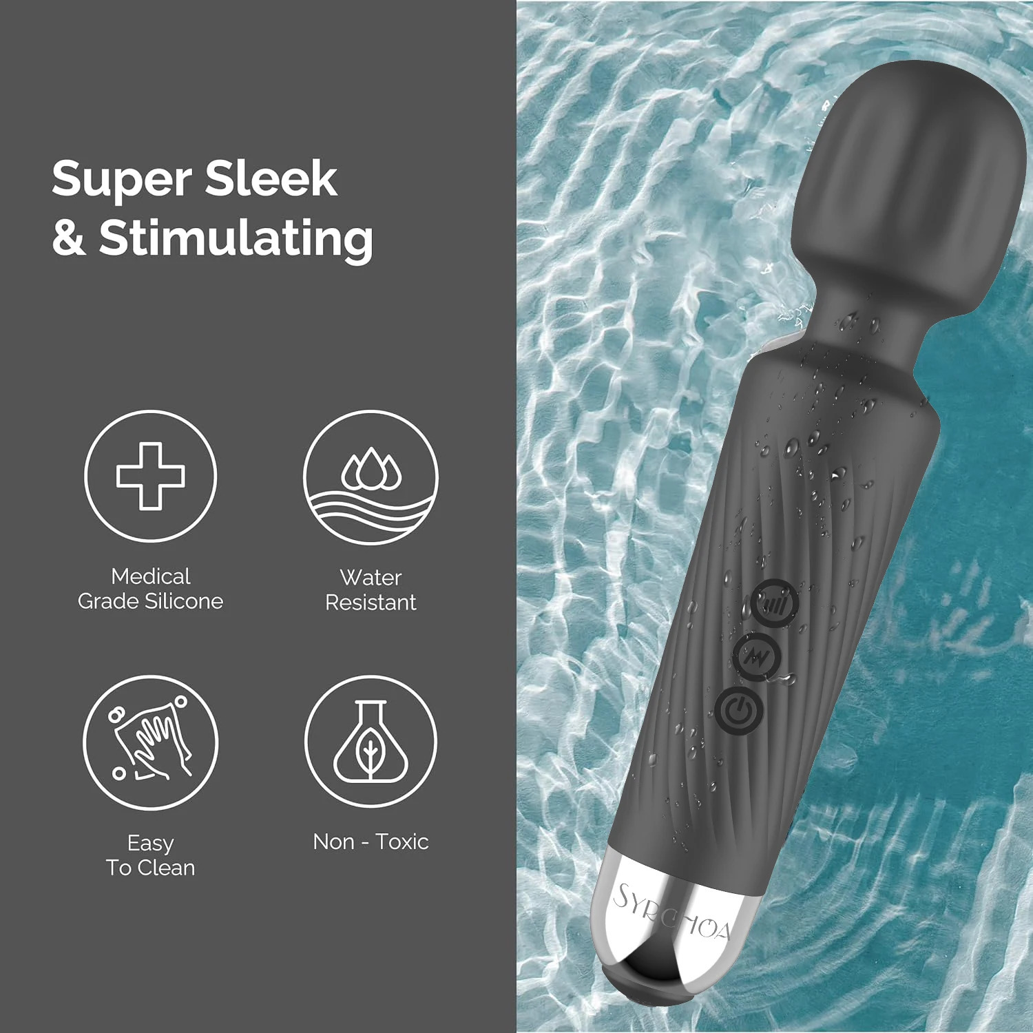 Quiet Powerful AV Vibrator Magic Wand Clitoris Stimulator Silicon Sex Toys for Women G spot Massager Adult Female Erotic Product 241213