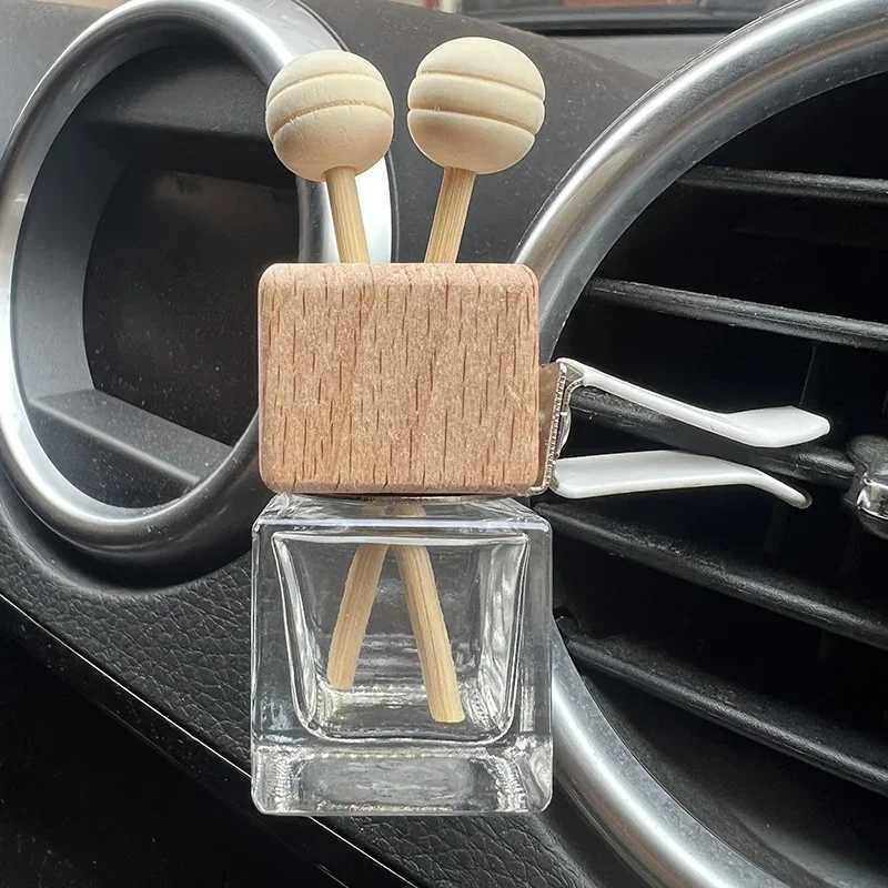 8ml Car Air ener Perfume Clip Empty Glass Bottle Fragrance Ornament Vent Outlet Diffuser Empty Essential Oil GlassXJ241213