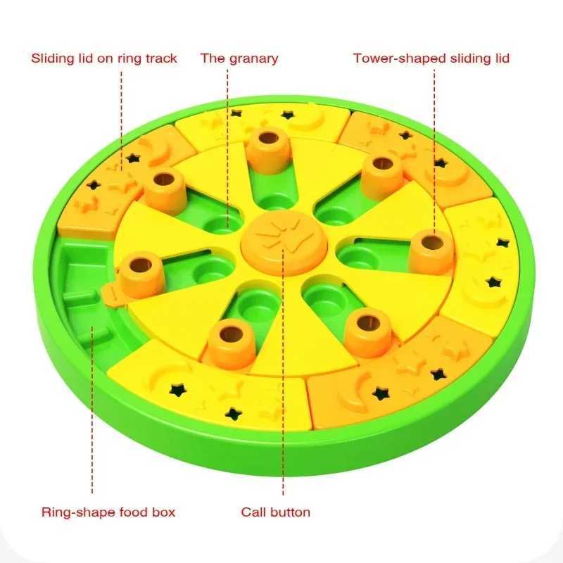 Dog Puzzle Toy Fun Slow Feeding Dog Brain Education Interactive Therapy Puzzle Toy IQ Squeak Design Toy 3in1 Interactive X241213
