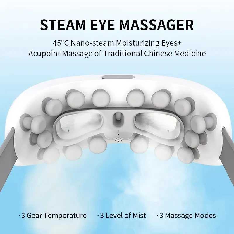 Multi effect intelligent steam eye mask electric 3D eye care massage device with hot compression eye massager W241213