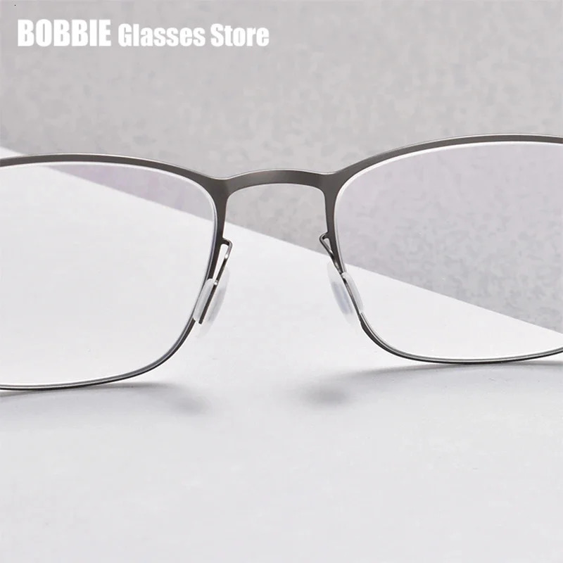 Eyewear Germany Screwless Ultra Light Square Glasses Frame Men Women Eyeglasses ner Business Style Fashion 241213