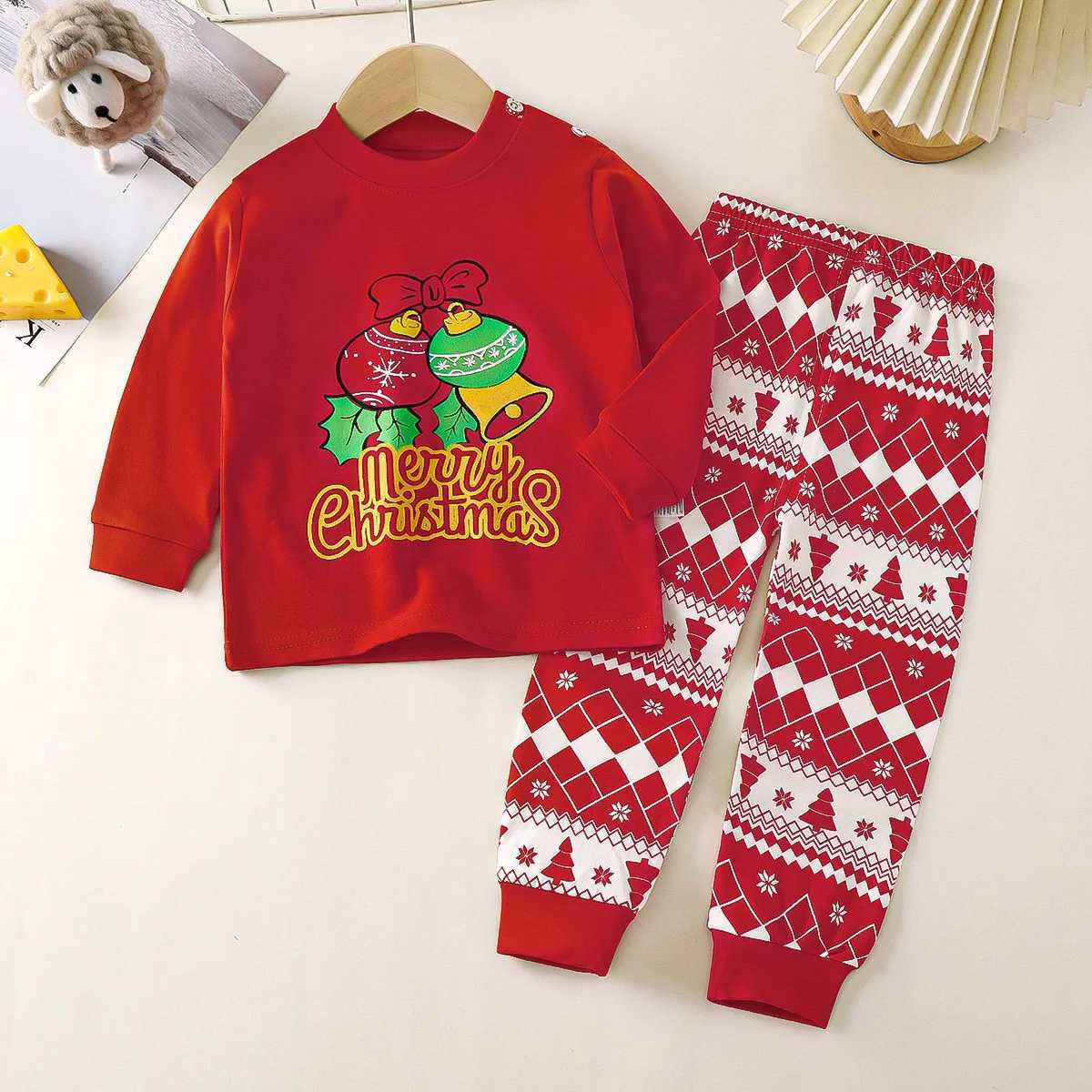 2024 New Childrens Clothing Set Spring and Autumn Boys and Girls Cartoon Long Sleeve T-shirt+Pants Childrens Clothing Set Childrens Clothing W241213