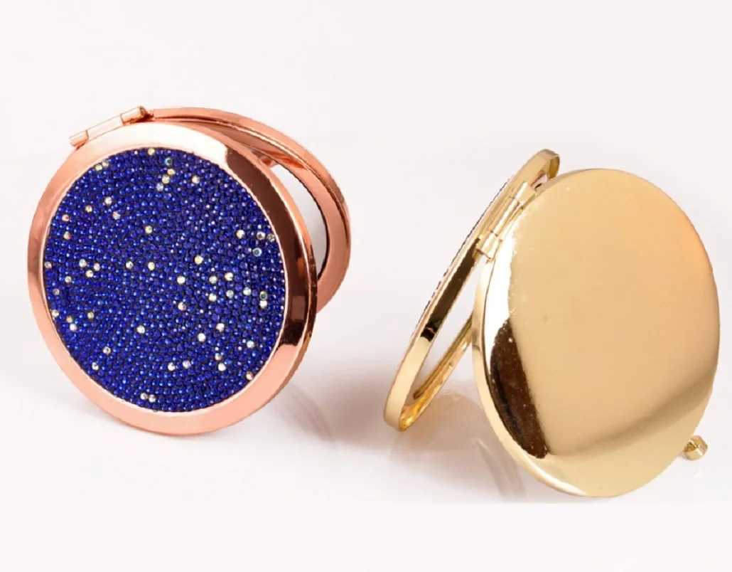 Pocket Foldable Compact Mirror Double-Sided Cosmetic Mirror Makeup Beauty ToolsXJ241213