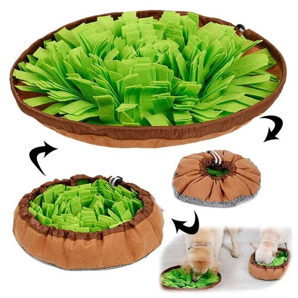 Training Toy Snuffle Smell Mat Sniffing Washable Dispenser Pad Nose Pet Food Toys Feeding Bowl Dog Carpet Slow Puzzle X241213