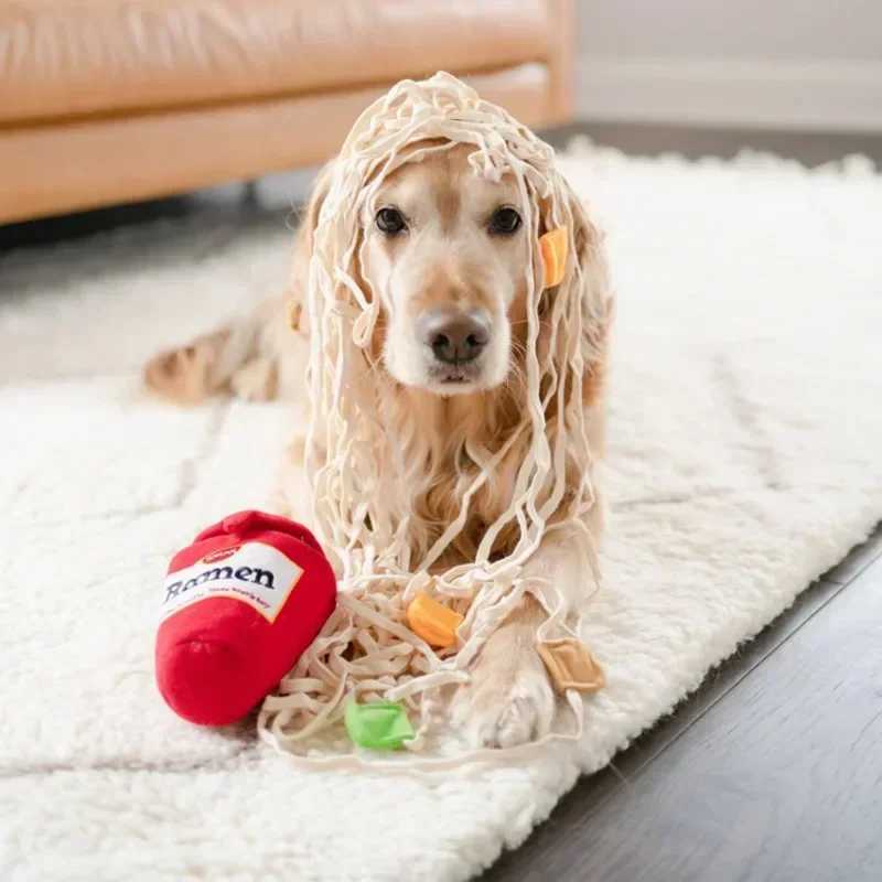 Dog snot toy puppy snot training toy pet dog sniffing puzzle toy interesting noodle shaped leaking food toy X241213