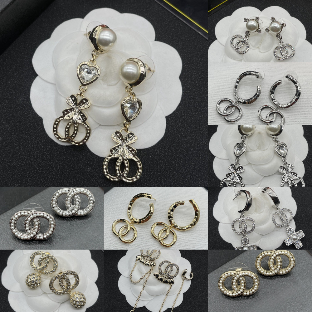 Earring Love Designer Earrings For Woman Brand Simple Letters Gold Sier Dia Ring Lady Earrings Jewelry Ear Stud Gift Birthday Gift s s