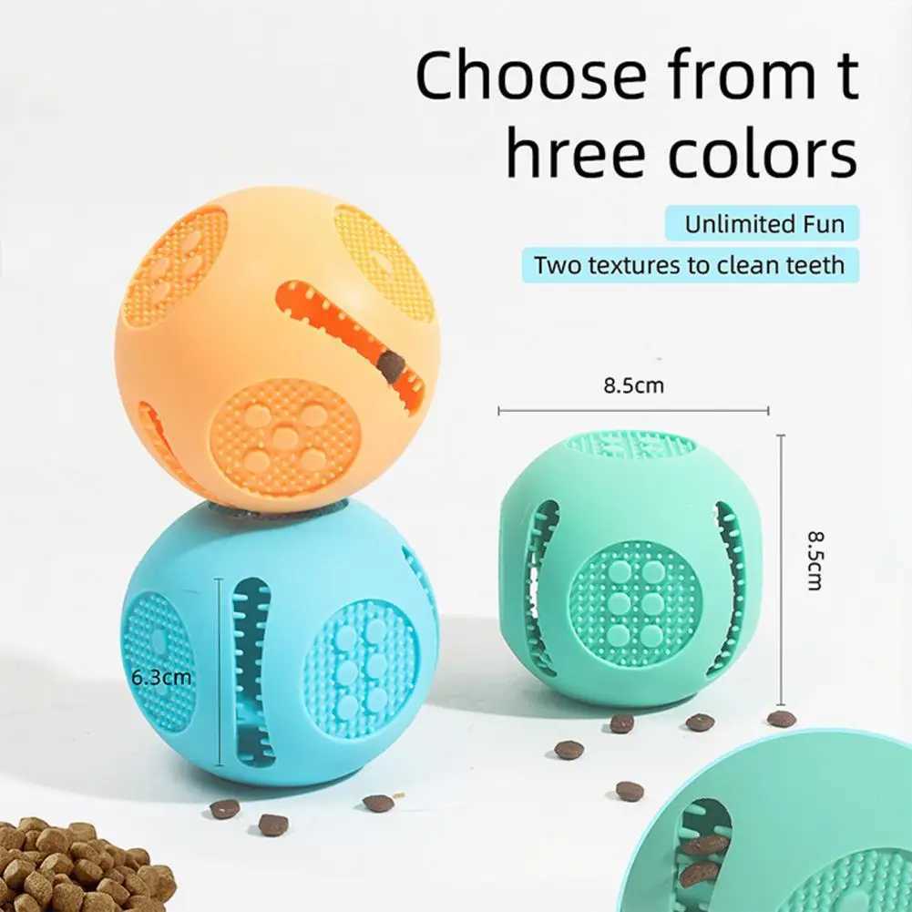 Odorless Dog Toy Ball Dog Food Ball Dog Food Toys Teeth Ball Slow Feeder Dispenser Mental Stimulation Puzzle Toy for Medium Dogs X241213