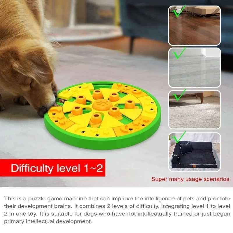 Dog Puzzle Toy Fun Slow Feeding Dog Brain Education Interactive Therapy Puzzle Toy IQ Squeak Design Toy 3in1 Interactive X241213