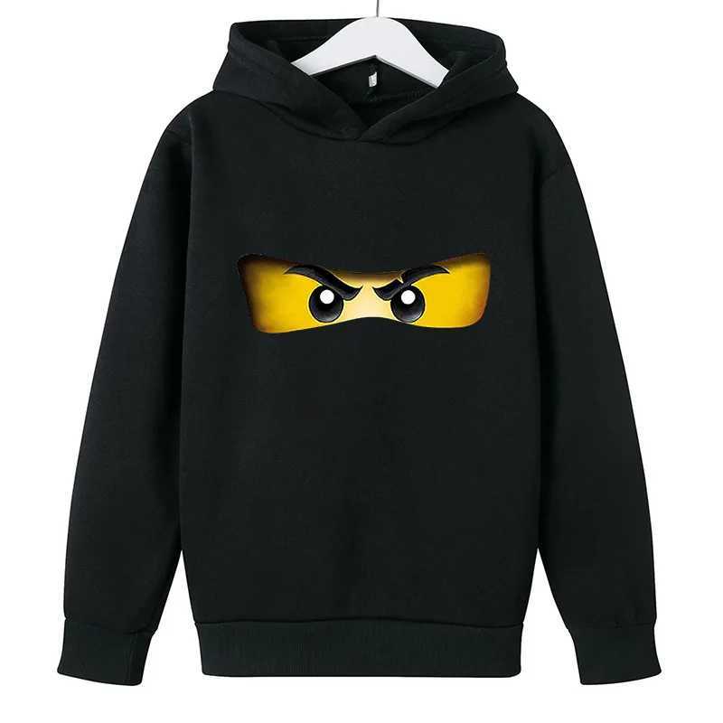 Popular autumn and winter games childrens sleeping wool set 3-14 year old childrens pullover male baby casual warmth W241213