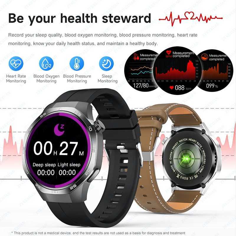 Watch GT Series 5 Pro GPS Sports Smart Watch Mens Heart Rate BT Calling Compass Waterproof NFC Mens Smart Watch Suitable for Android iOS T241213