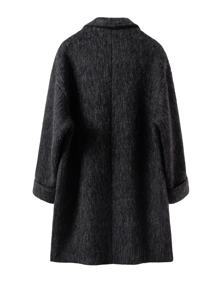OIMG 1. White background long haired mohair wool mens long wool coat 241211