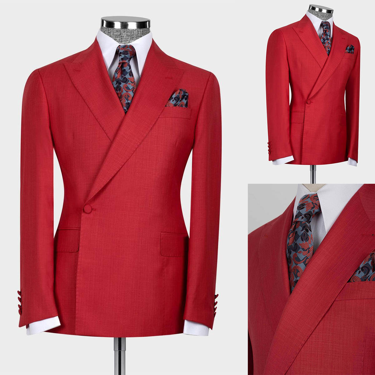 Bright Wedding Suits 1 Piece Set Coat Peaked Lapel Fashion Men Tuxedos One Button Formal Groom Tuxedo suit Customized