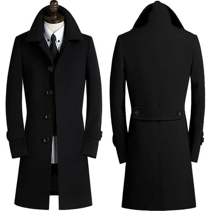 New Mens Clothing Coats Jackets Wool Blends for Men Obese Overcoat Wool Coat Male Plus Siz S- 4XL 5XL 6XL 7XL 8XL 9XLXJ241212