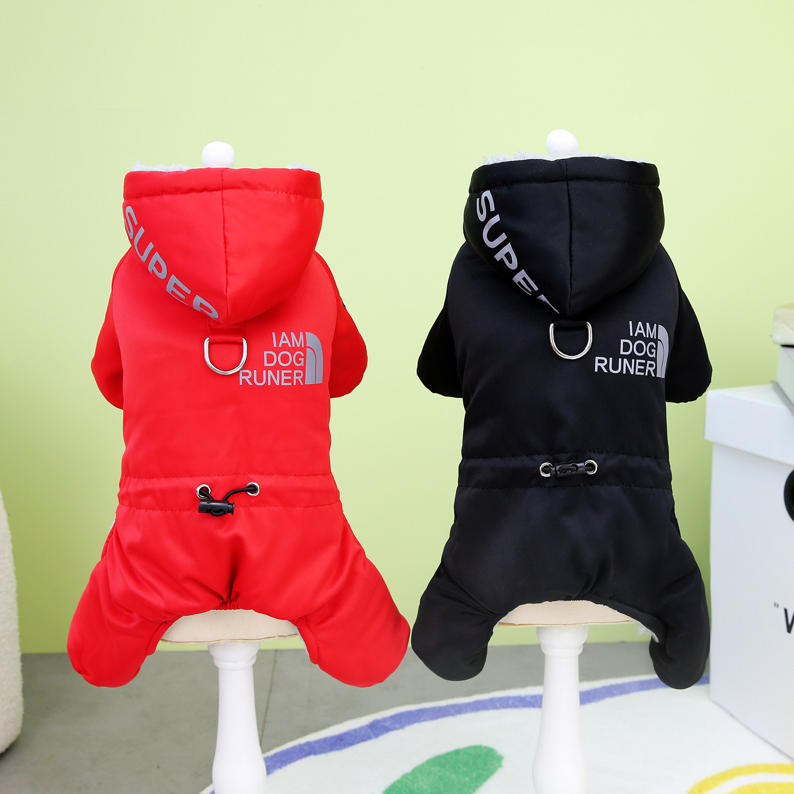 Autumn and Winter Dog Reflective Jacket with Full Leg Coverage