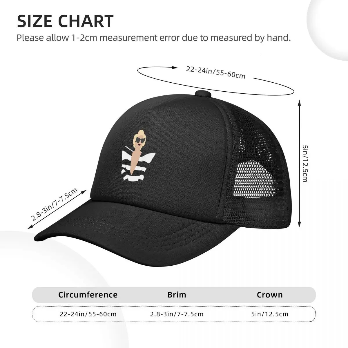 Lady Gaga Telephone Mesh Baseball Caps Fashion Baseball Hats Breathable Casual Casquette Outdoor Unisex 241212