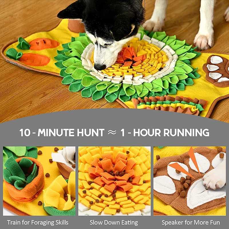 New pet odor pad Foraging odor training blanket Entertainment interactive dog slow food pad Education pet toys X241213