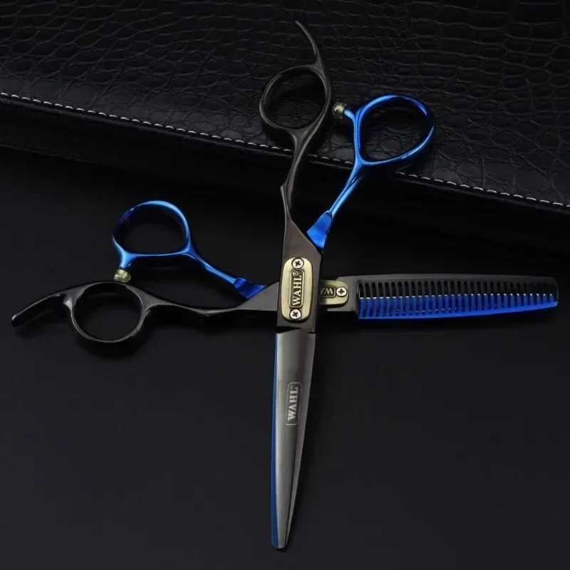 New Arrival professional Japan 440c steel 6 inch Bull head hair cutting scissors haircut thinning barber cut shears hairdressing scissors Z241213