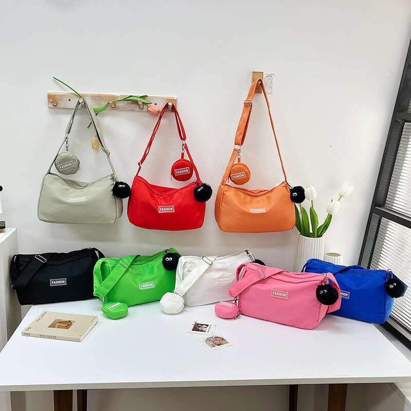 New Crossbody Student Class Women's Instagram Japanese Style, Large Capacity, Solid Color, Mother And Child Bag, Shoulder Bag