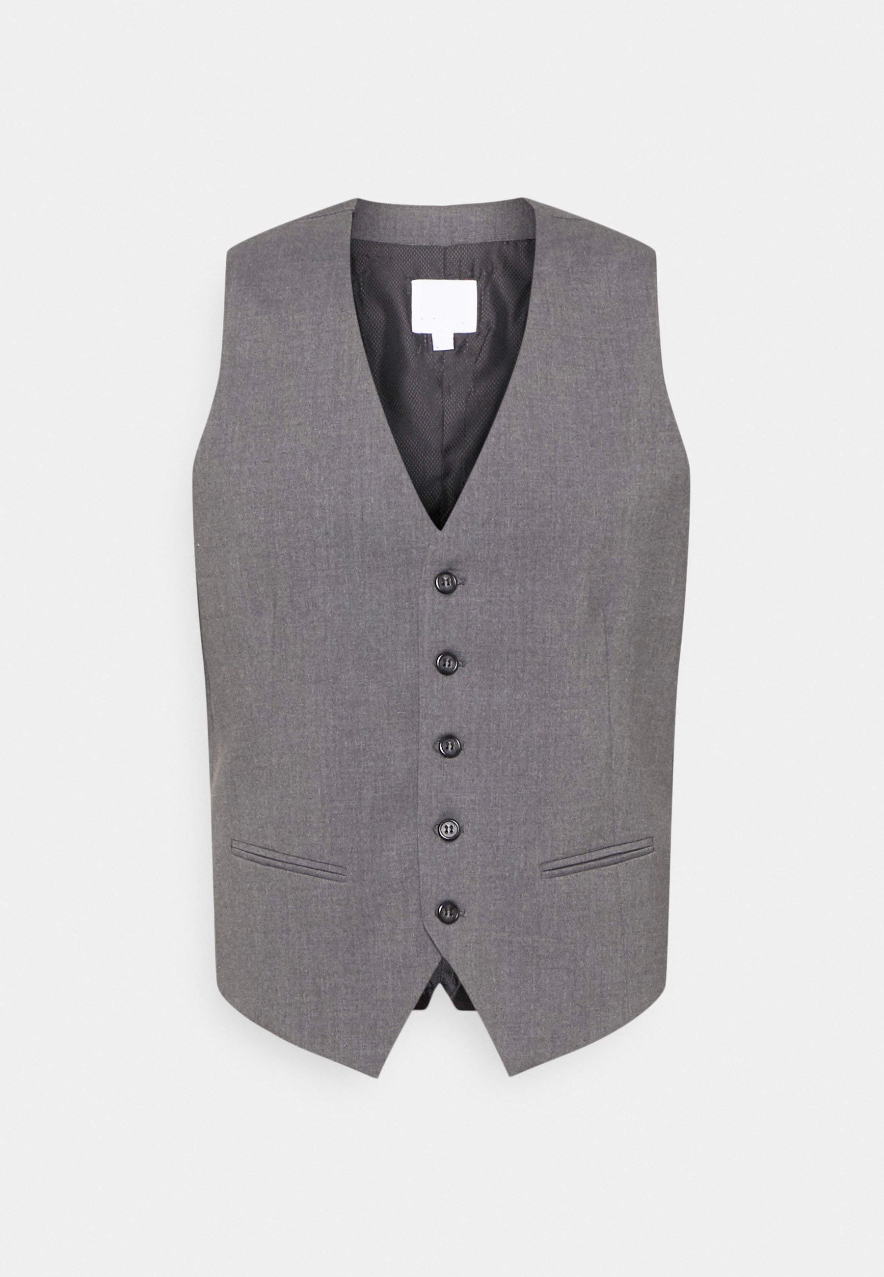 Handsome New Fashion 3-Pieces Wedding Tuxedos Men Suits Notched Lapel Jacket Two Button Single Breasted Custom Made Pinstripe Pockets Bridegroom (Coat