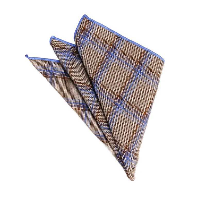 Mens Retro Plain Cotton Handle Pocket Square Hanks Luxury Chest Towel Ball Party Gift W241213