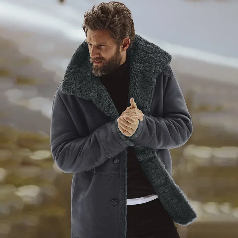 Mens Spring and Winter Fashion Casual Jacket Warm Coat 241213