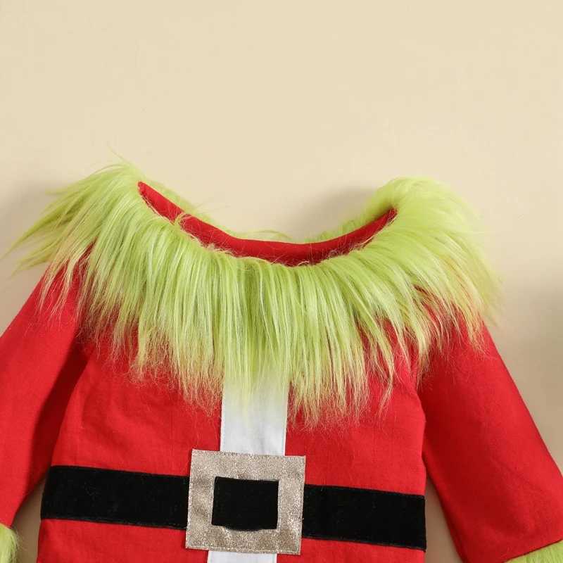2023/08/16 Lioraitin 6M-7Y Childrens Boys and Girls Christmas Clothing Set Plush Top and Elastic Waist Pants Set Childrens Camouflage Set W241213