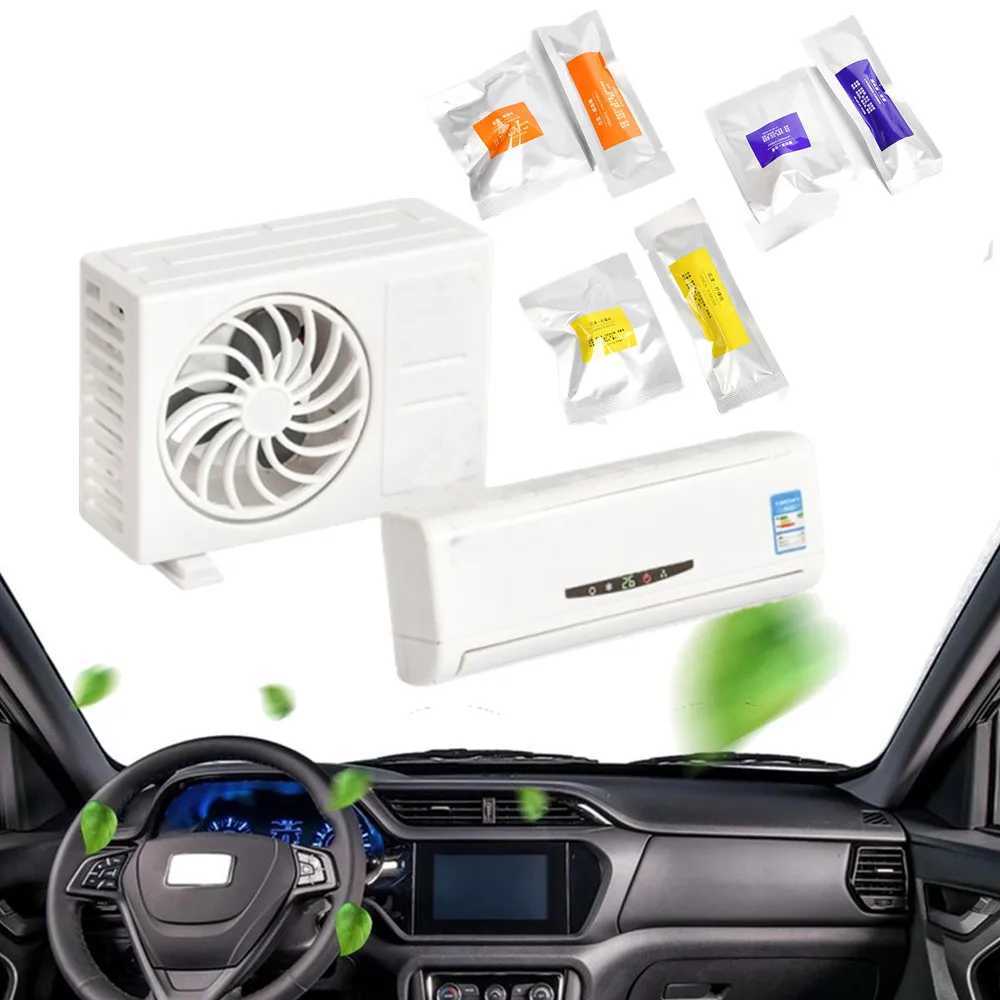 1 Set Mini Air Conditioning Solar Car Air ener Creative Gifts Car Air Vent Perfume Diffuser Clip Solar Fragrance DecorativeXJ241213