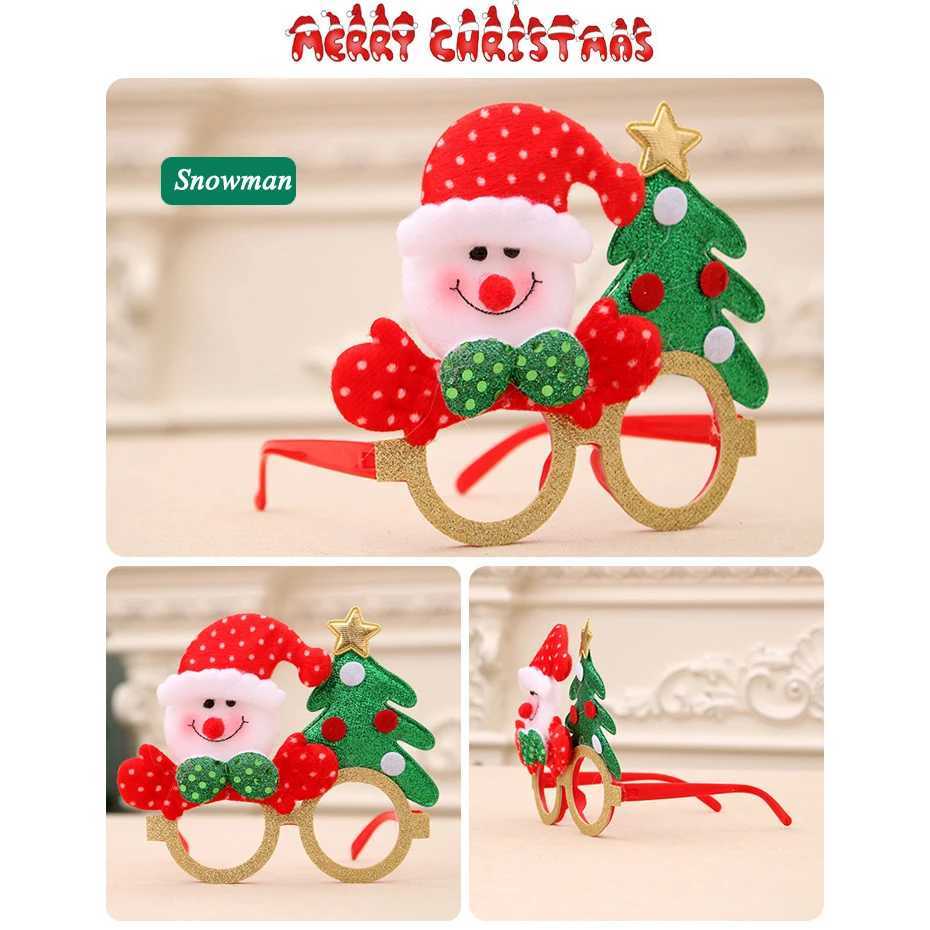 Sunglasses New Glasses Cartoon Antlers Elderly Christmas Childrens Festival Creative Gifts Toys Small Gifts Christmas Favors Party Decorat H241213