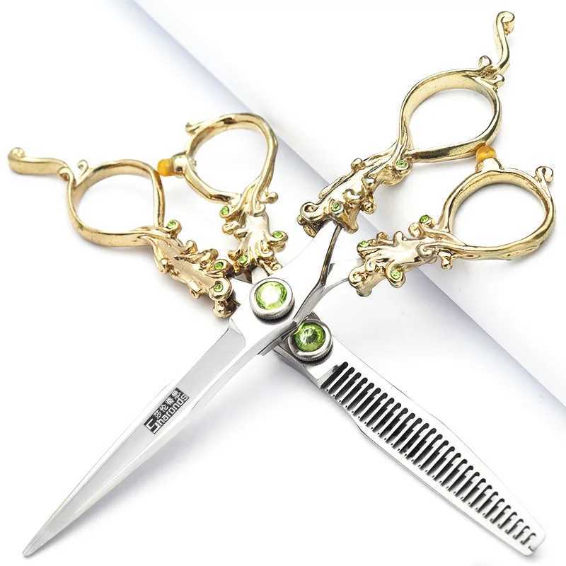 New Arrival 6-inch professional hair clipper set barbers special thin dental clipper hair salon hair cutting tools retro style Z241213