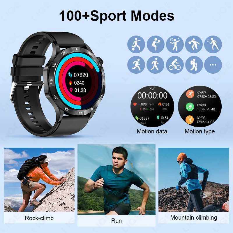 LIGE New ECG+PPG Medical Smart Watch Men 466*466 AMOLED Screen Watches SOS BT Call Waterproof Smartwatch Women For T241213