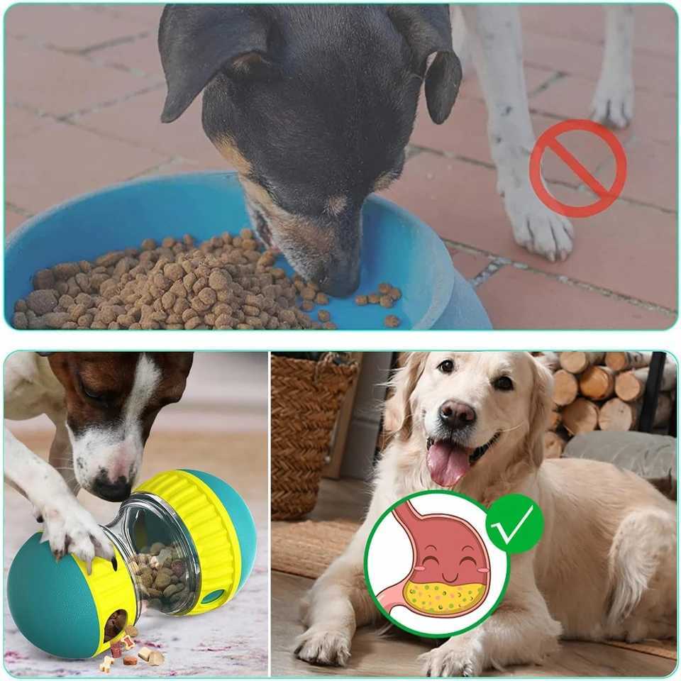 Interactive slow dog feeders toys puzzle toys food dispensers used for treating small and medium-sized dogs distributing toys to improve digestion X24