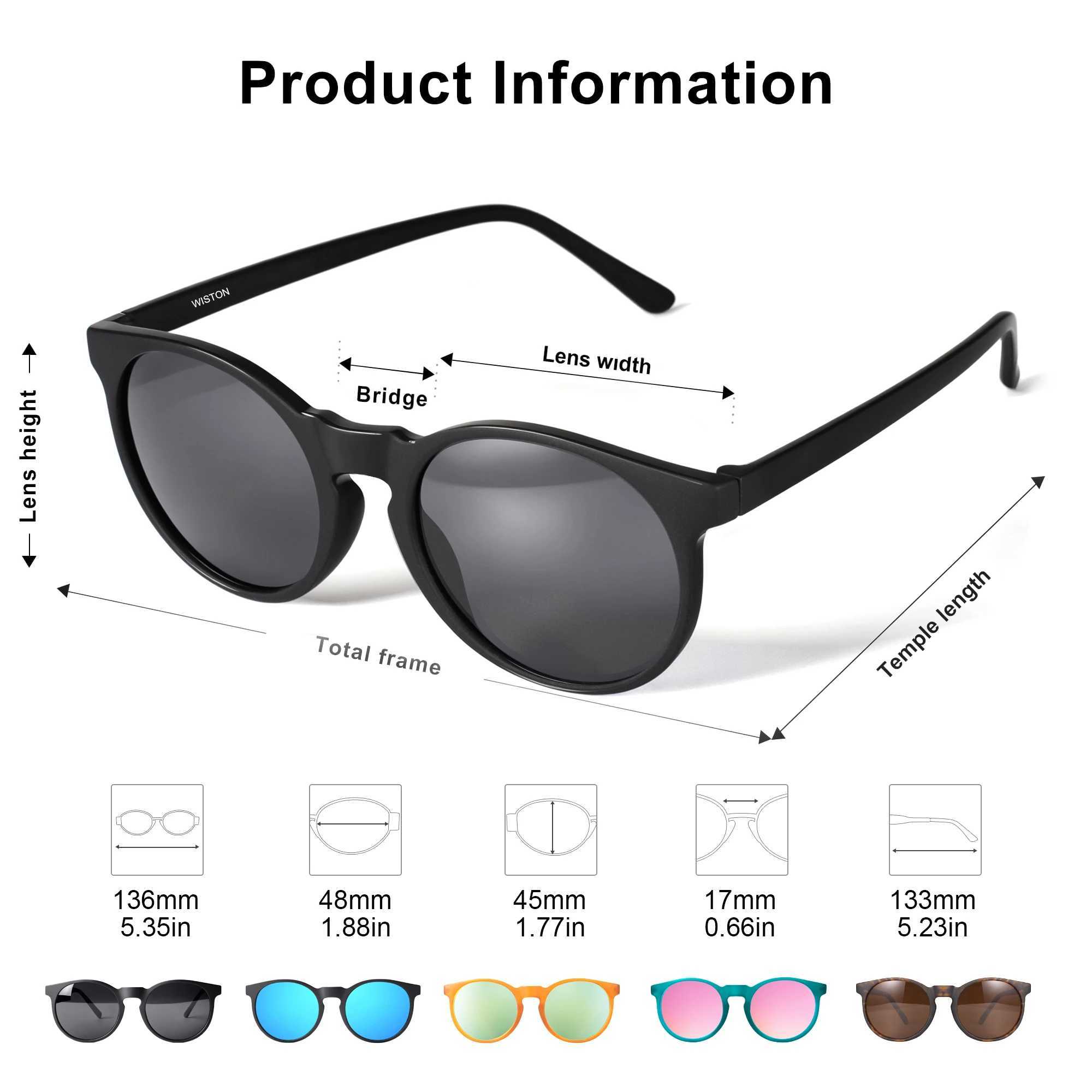 MAXJULI Polarized Round Sunglasses for Women MenRunning Retro Classic New In UV400 TR Frame Lightweight Female sunglasses 8107X241213