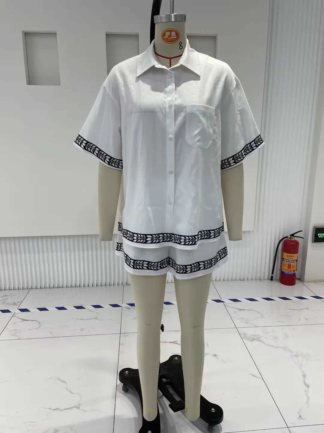Women's Two Piece Pants Hirigin Women Summer Shorts Outfits Fashion Print Short Slve Shirts Tops Elastic Waist Shorts Vintage 2 Pieces Clothes Se