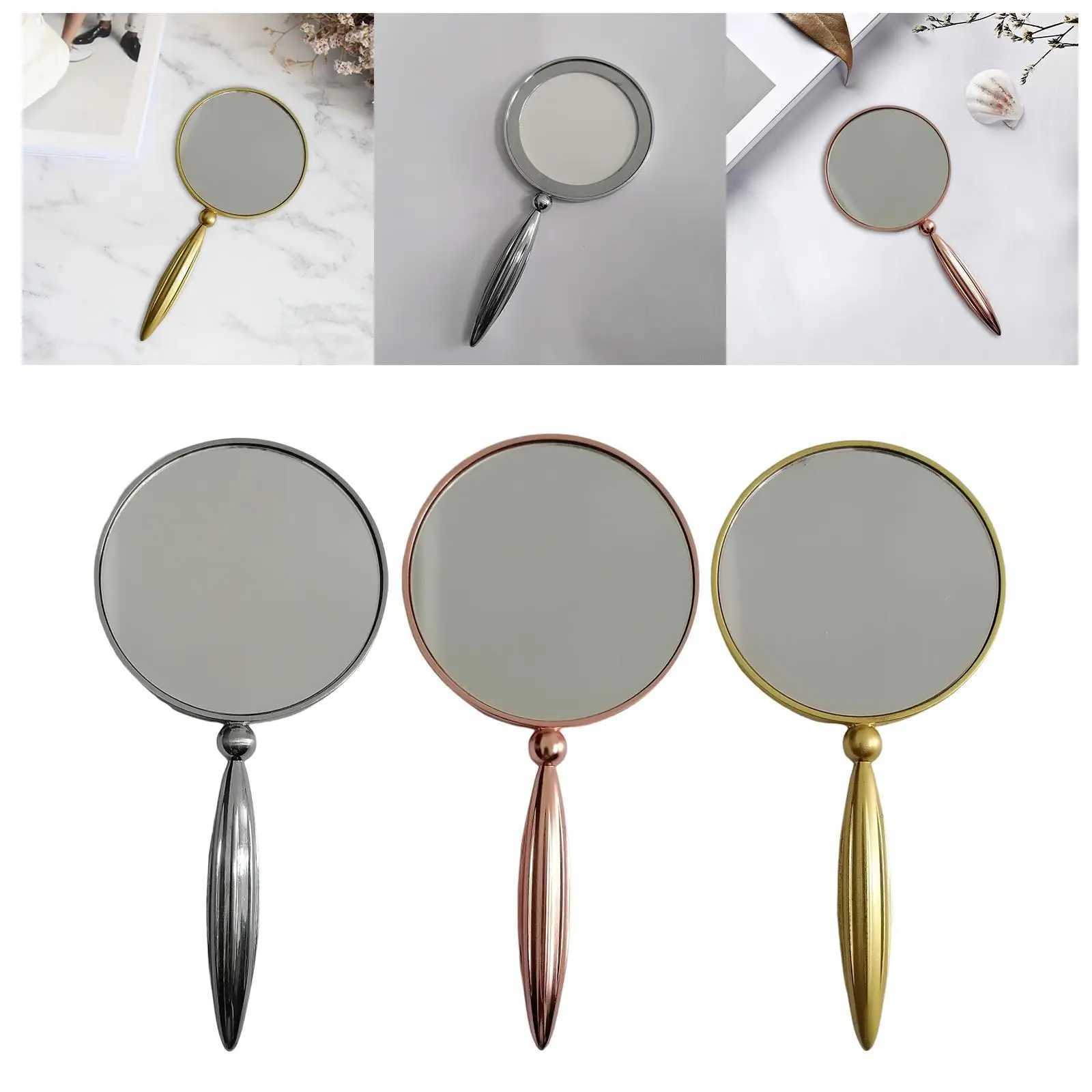 Handheld Mirror Creative Hairstyling Vanity Mirror Hand Held Decorative CosmeticXJ241213