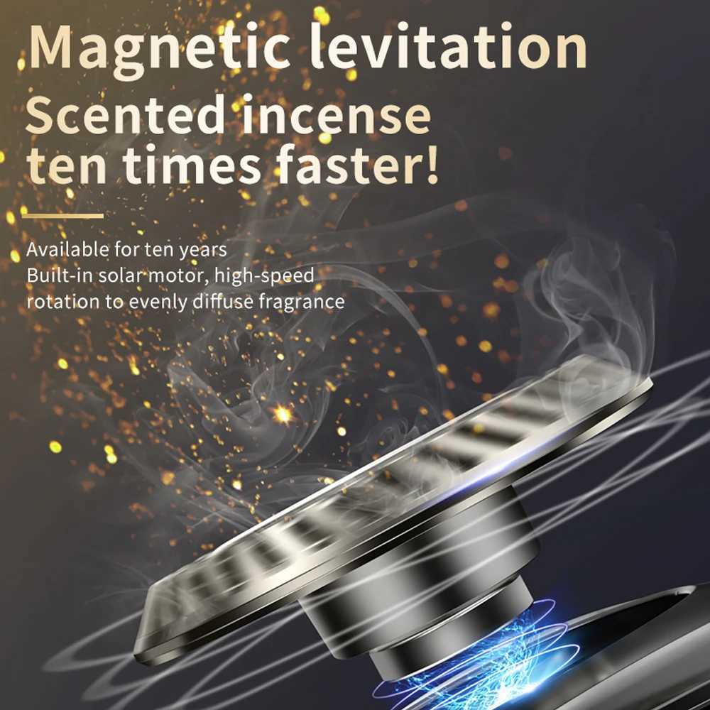 Solar Car Air ener Rotate Decoration Auto Flavoring Interior Accessories Perfume Diffuser Car Parking Number Plate SuppliesXJ241213