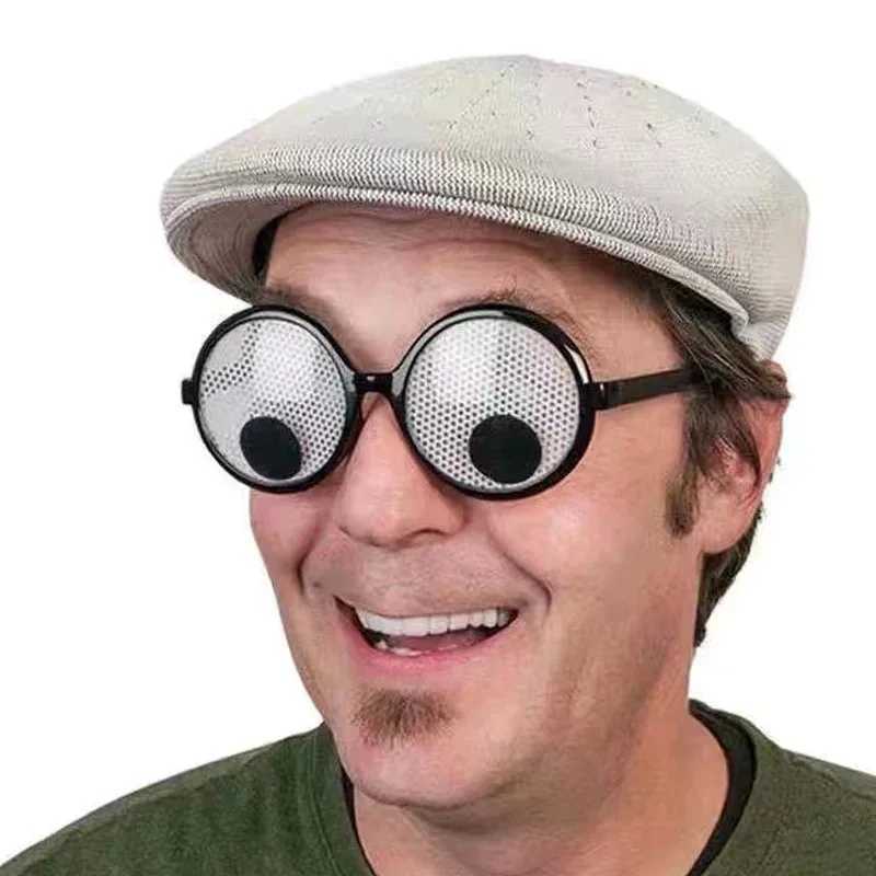 Sunglasses Funny Glasses Cosplay Halloween Costumes Accessory Eyeball Rolling Glasses Christmas Gifts H241213