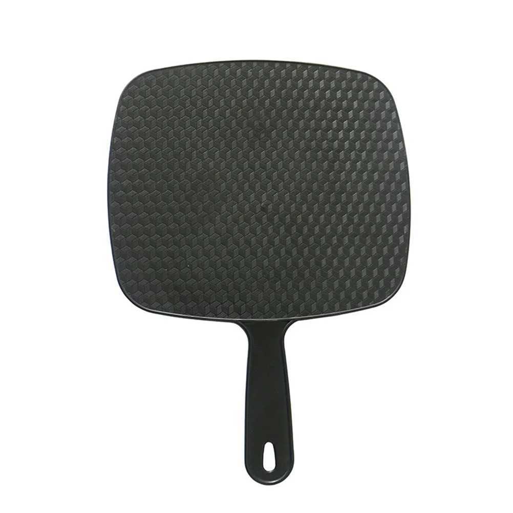 1pc Handheld Makeup Mirror Salon Barber Handheld Mirror Hairdresser Haircut Mirror With Handle Mirror 32x23cmXJ241213