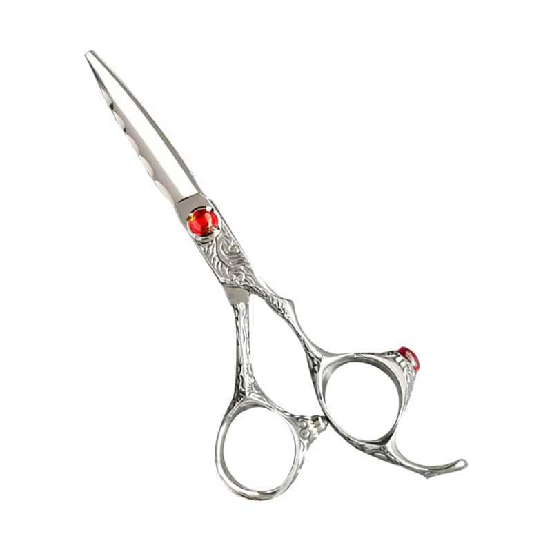 New Arrival High quality 3D style cutting of hair cutting samples Japanese steel 6-inch straight cutting hair cutting tool Z241213