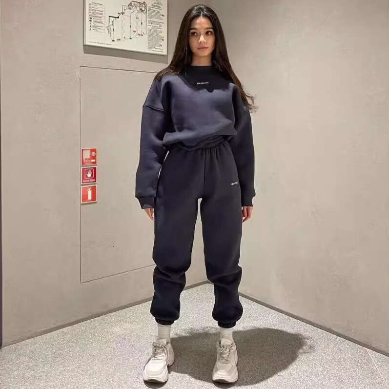 Fashion Women's Spring And Autumn Foreign Trade Hoodie Two-Piece Set Trendy Clothing Fashion Casual Temperament
