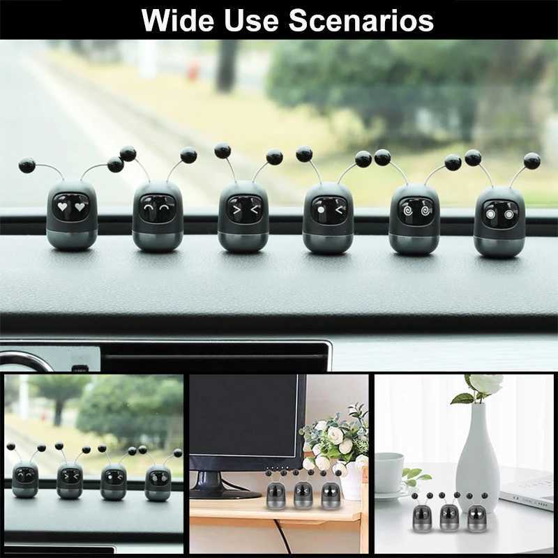 Cute Robot Car Perfume Air ener Aroma Solid for Car Air Vent Outlet ener Air Condition Clip Diffuser DecorationXJ241213